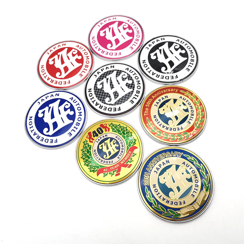 9cm Universal JDM Parts Accessories Japan Automobile Federation