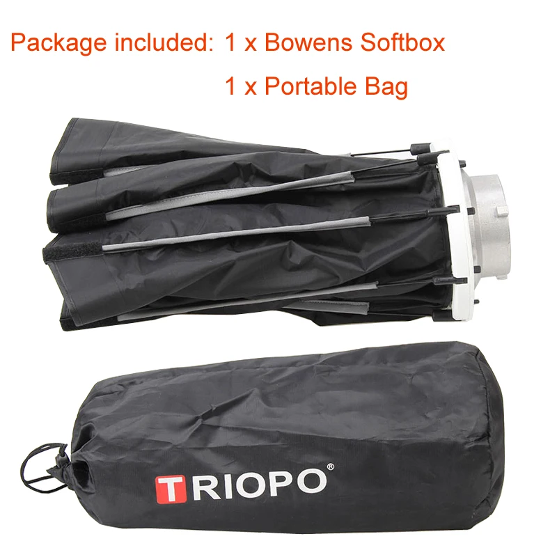 Softbox K2 55cm 65cm 90cm 120cm Bowens Mount Portable Octagon Softbox+Honeycomb