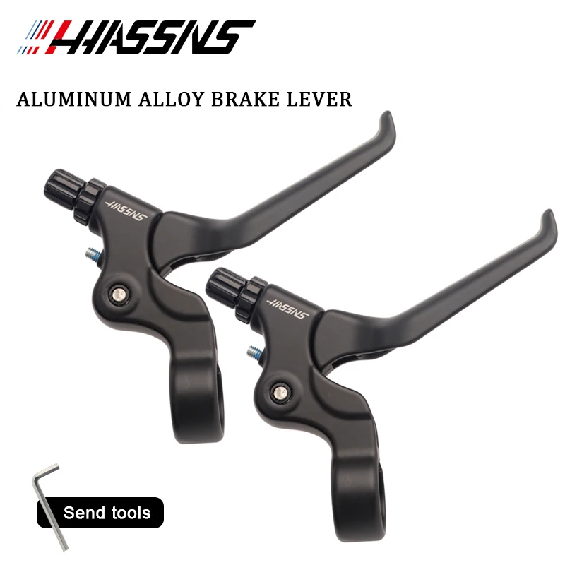 

HASSNS Bicycle Brake Levers Set Disc Caliper For Folding Bike Mechanical Brake Lever BMX Caliper Handles Cycling Accesories