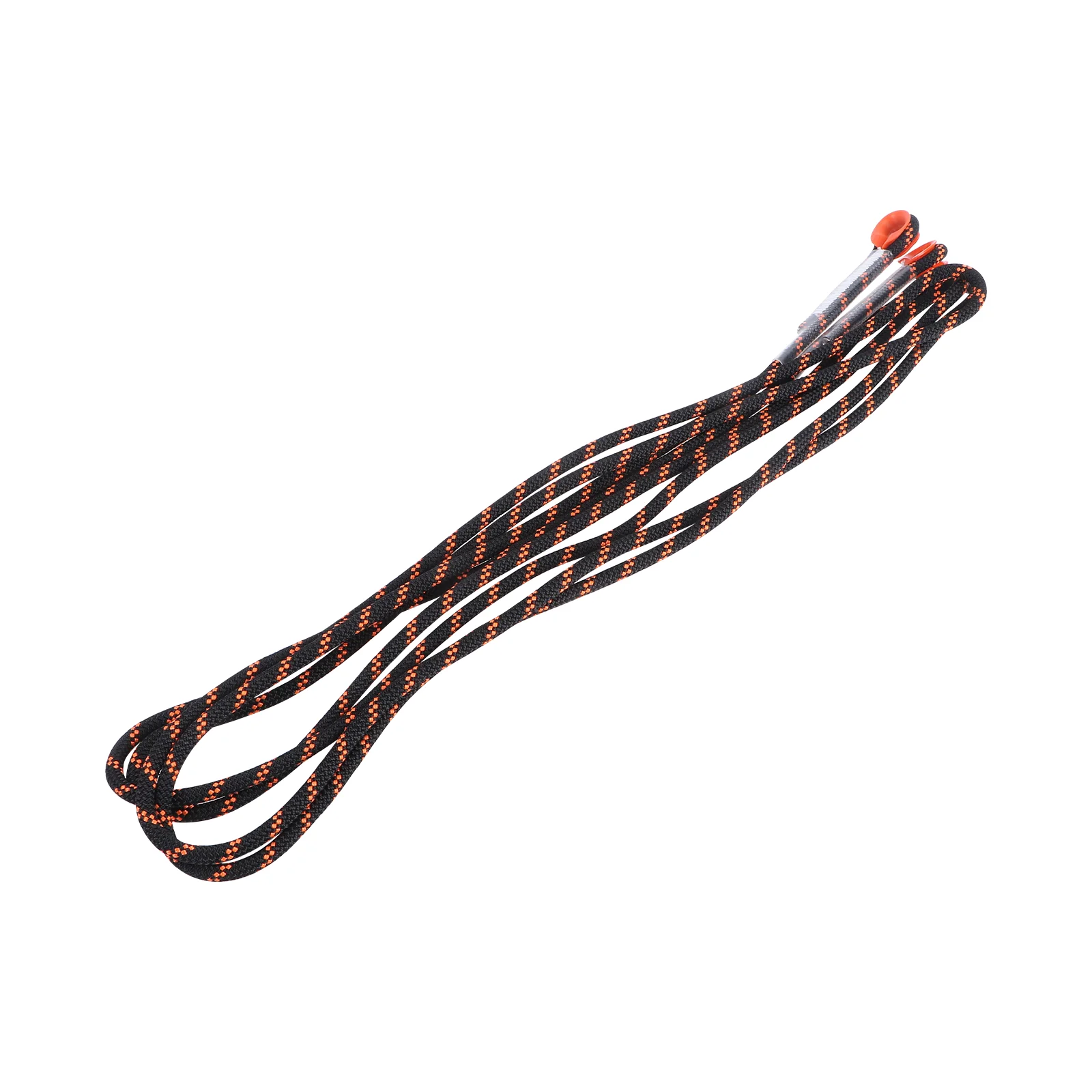 

8mm Thickness Tree Rock Climbing Safety Sling Cord Rappelling Rope Equipment For Outdoor Sport (Black And Orange, Meter)