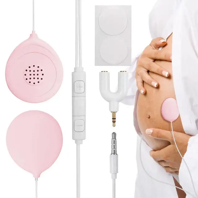 Pregnancy Belly Speaker Safe Gentle Harmless Belly Headphones Universal  Comfortable Pregnant Products With Audio Splitter For - AliExpress