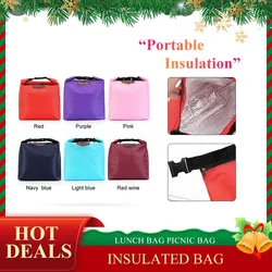 Portable Lunchbox Storage Bag Thermal Insulated Lunch Bag Waterproof Dinner Storage Bag Picinic Food Tote Insulation Package