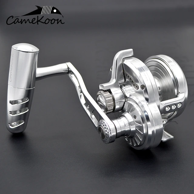 CAMEKOON 32KG Lever Drag Jigging Reels 6.3:1 High Speed Gear Ratio 9+2  Bearings