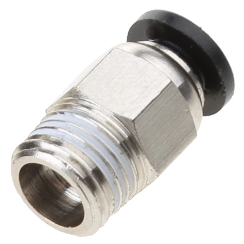 PC4-M10 Male Straight Pneumatic PTFE Tube Push In Quick Fitting Connector