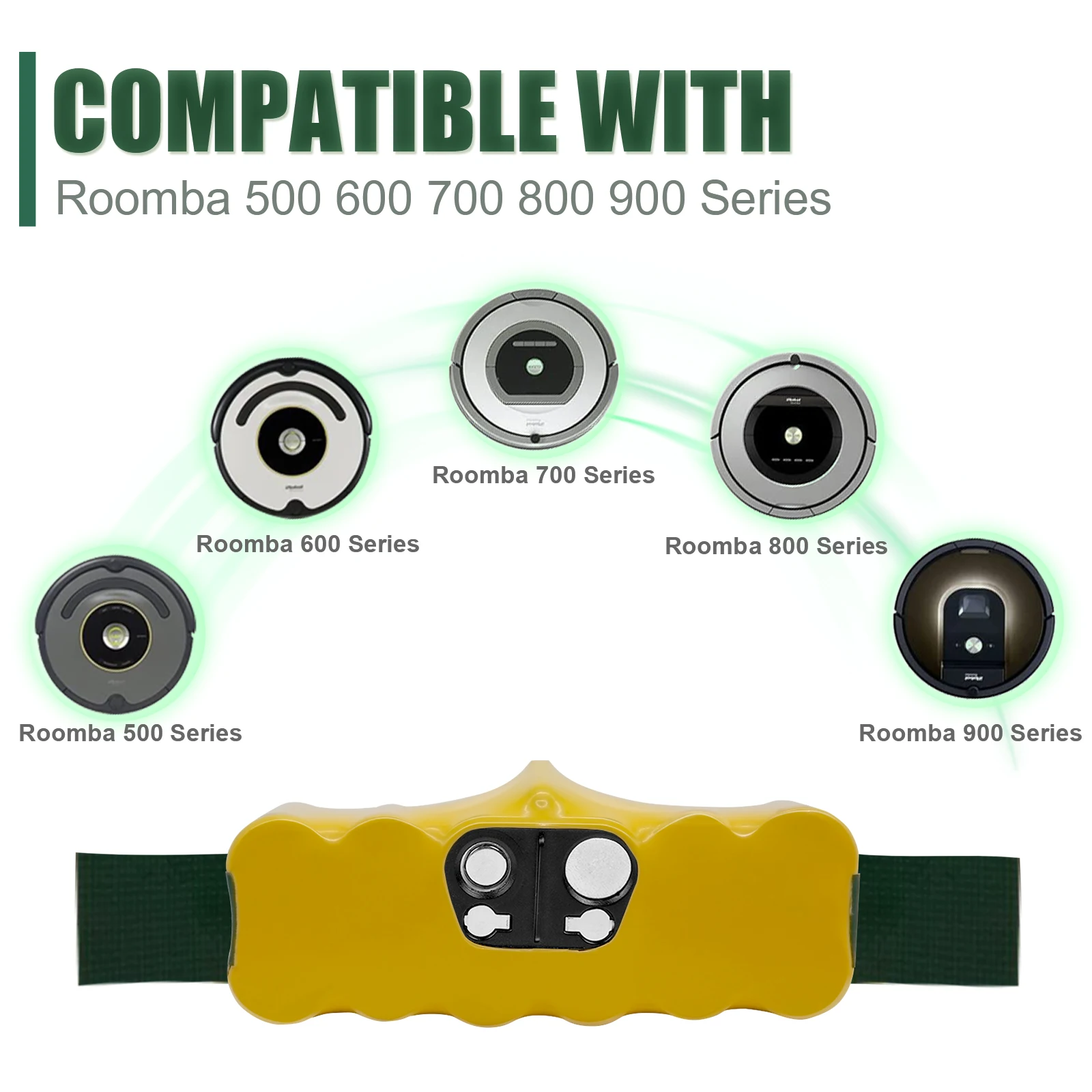 Per iRobot Roomba 500 600 700 800 785 14.4 V 4500 mAh Ni-MH Sostituzione  della batteria