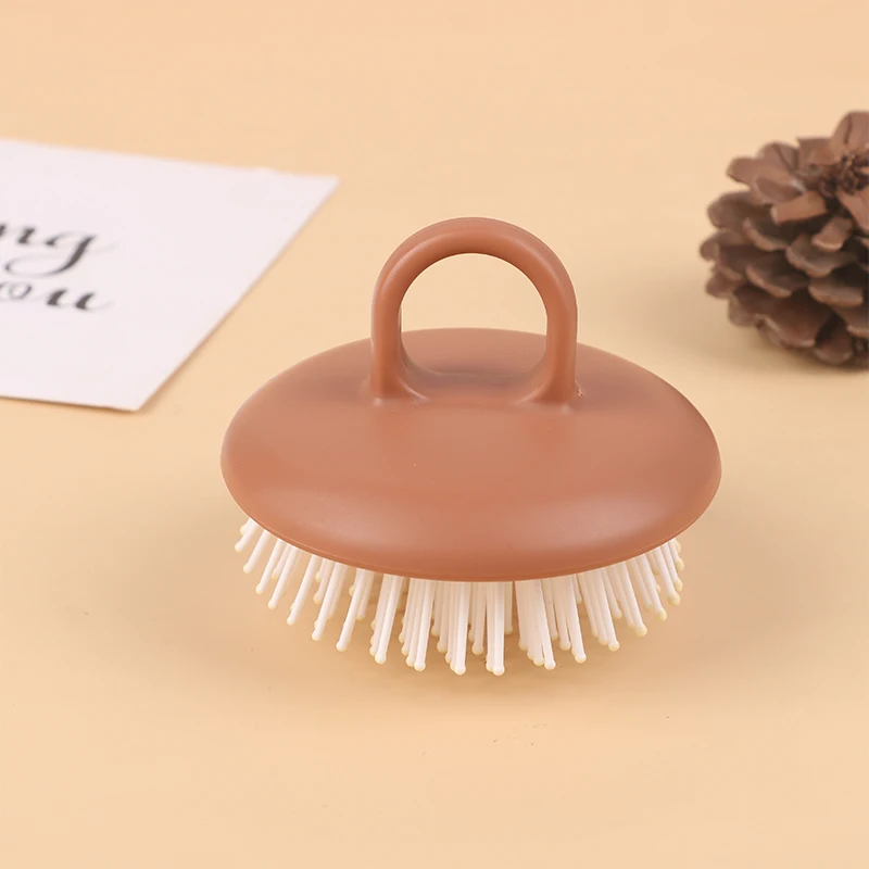 Description Picture 5 of itemWet And Dry Scalp Massage Brush Head Cleaning Adult Baby Soft Household Bath Silicone Combs Hair Care Styling Tools Accessories