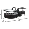 Coaster 720218-CO Coffee Table with Stools, in Cappuccino. 2