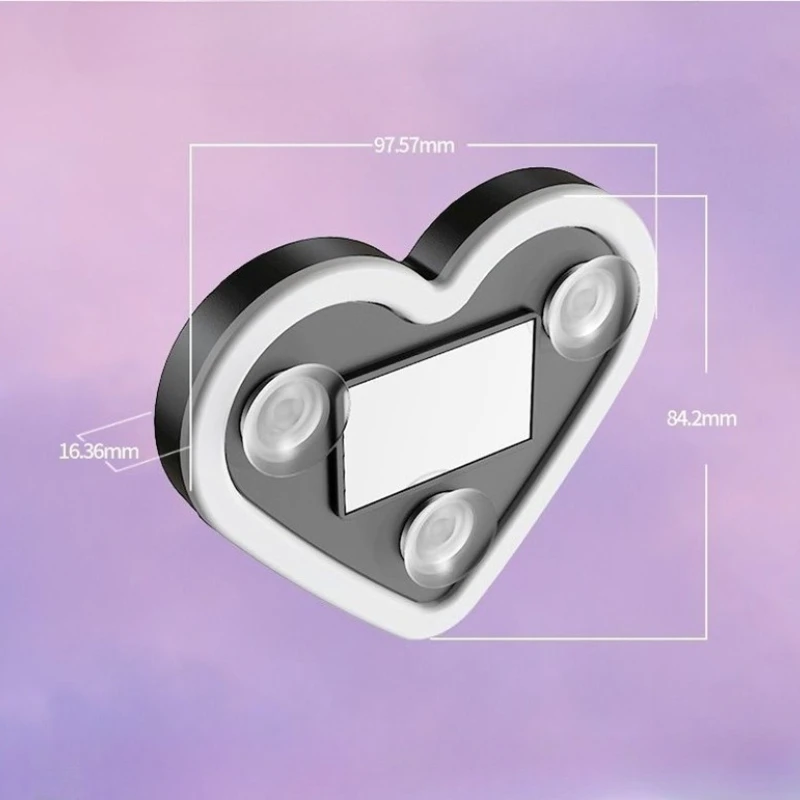 1/4pcs Car solar LED triangular window love light atmosphere light car interior decoration motorcycle cool decoration neon light