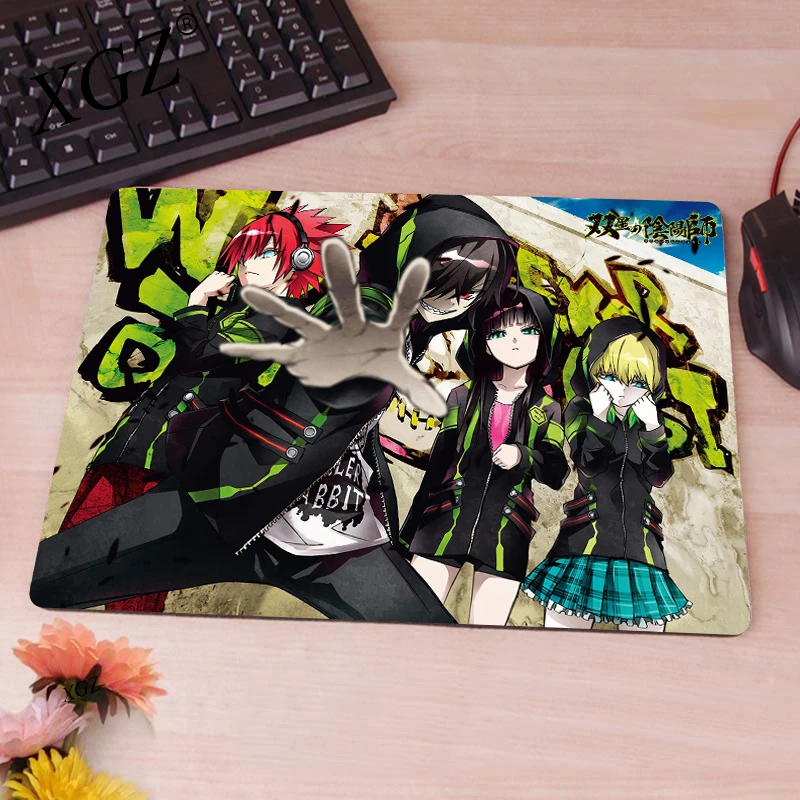 

Mousepad Anime Twin Star Exorcists Desk Mats Keyboards Computer Accessories Gaming Laptops Table Mat Gamer Rug Pad on The Table