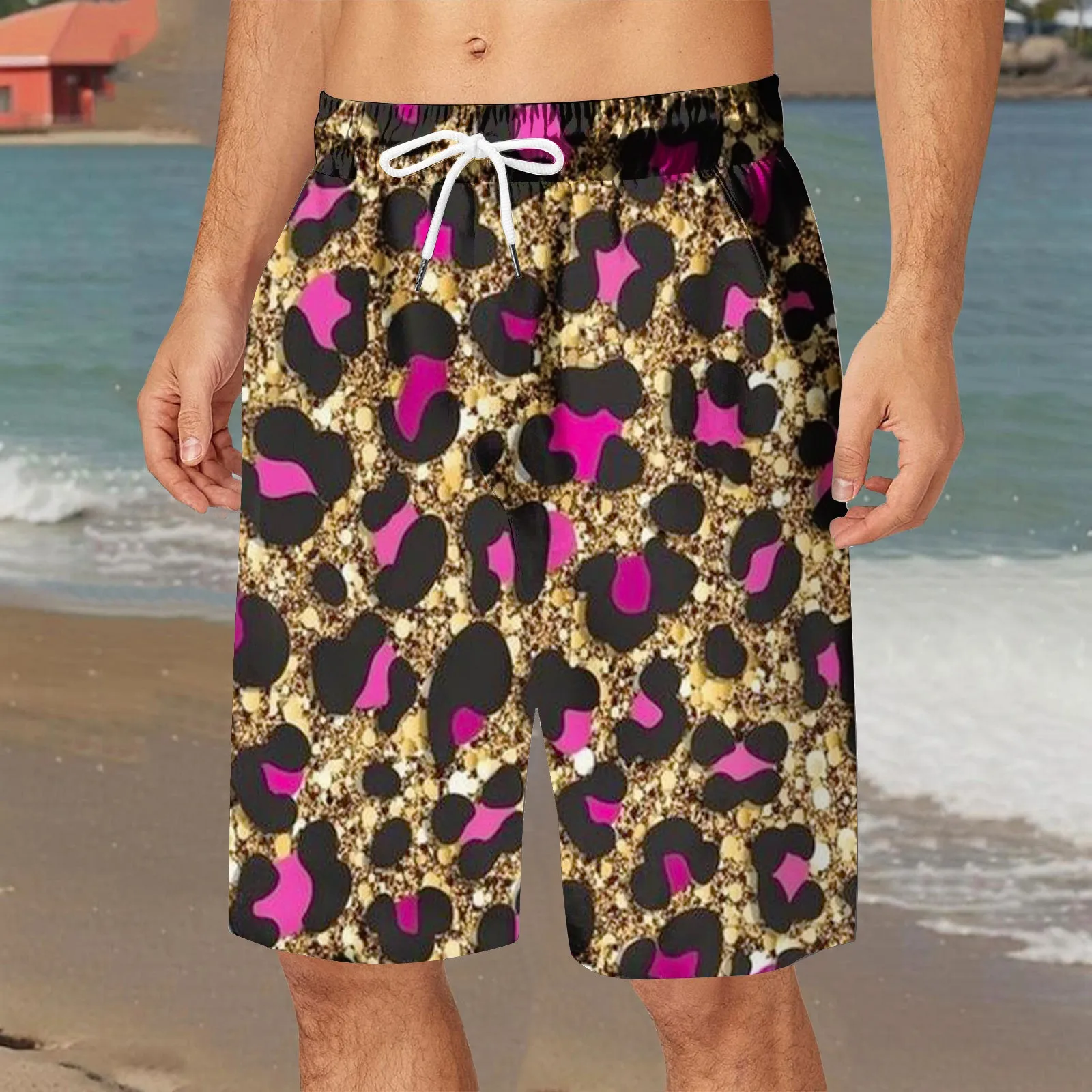 Shorts For Men Trendy Plus Size Men'S Quick Drying Trunks 5 Inch Swimsuit Mesh Beach Swimsuit Long Swim Shorts шорты мужские 2