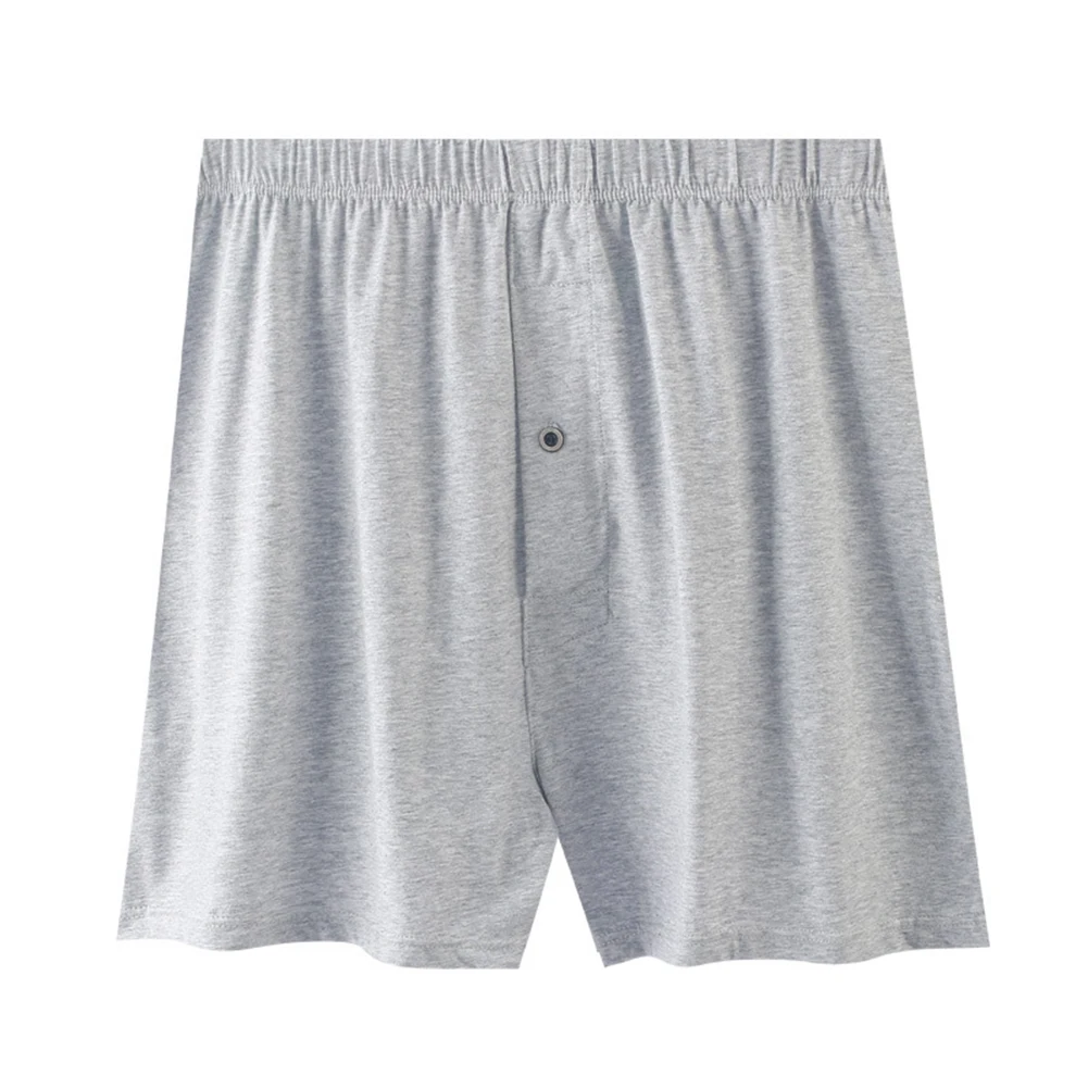 

Men Soft Lengthen Underwear Comfort Fly Pouch Boxer Briefs Male Cotton Panties Long Leg Underpants Sport Short Trunks