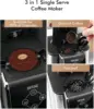SIFENE Single Serve Coffee Maker, 3-in-1 Quick Brew for Coffee Pods, Ground Coffee, & Loose Tea, 1150W, Compact, Black 6