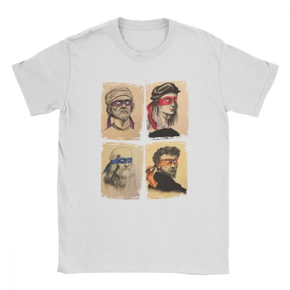 Men's Mutant Turtle Graphic Tee - Humorous Cotton Short Sleeve T-Shirt