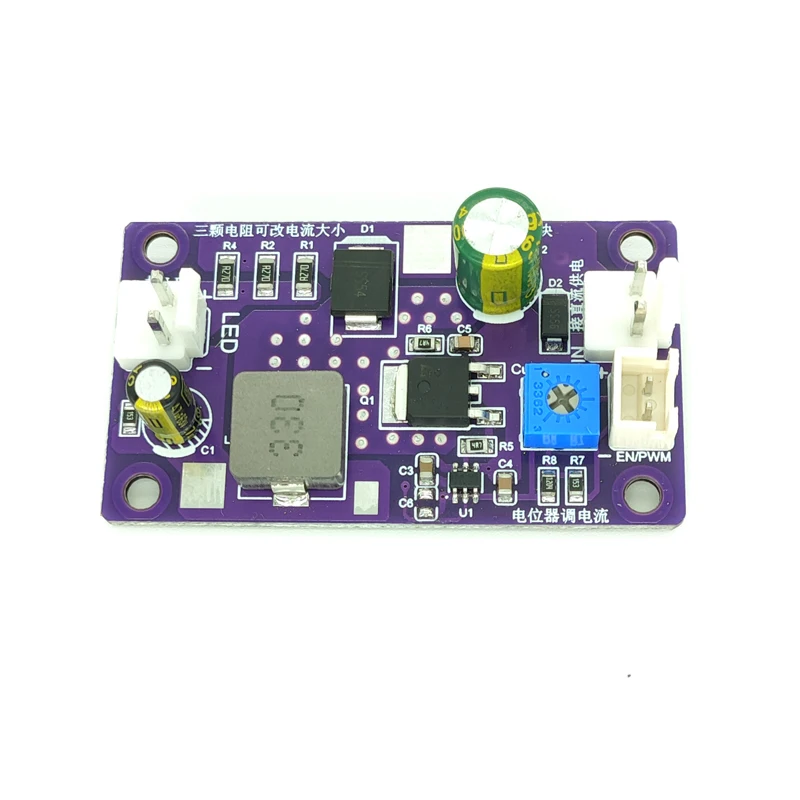 스텝 다운 디밍 가능 LED 드라이버, DC 2.2A, 6 30V, EN/pwm 제어 정전류 컨버터 모듈