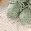 Baby First Walkers Breathable Anti-slip Knitted Newborn Infant Boys Girls Solid Booties Prewalkers 0-18m Toddler Unisex Footwear 2