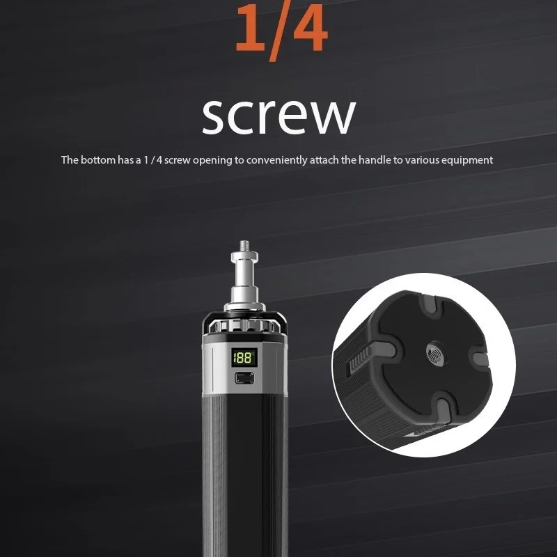 5000mAh Battery Handle Power Supply with 1/4 Threaded Type-c D-TAP Power Handle For Photography Light LED Video Lights