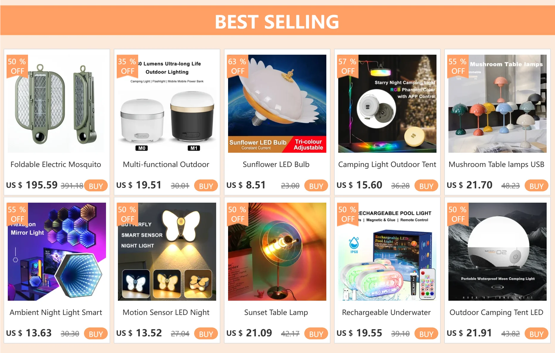 Description Picture 2 of itemHigh Power LED Searchlight Solar USB Rechargeable Flashlight Double-head Spotlight Ultra-long Illumination Distance for Camping