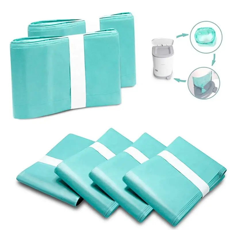 Trash Bags Refill Diaper Pail Refills Bady Diaper Refills For ClASSIC Dekor And KORBEL Diaper Garbage Bags For 16L Trash Bucket Replacement Liners