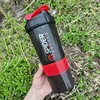 3 Layer Shaker Bottle Protein Mixing Shake Cup Sports Fitness Water Cup 550ml Scaled Plastic Water Bottles with Medicine Box 5