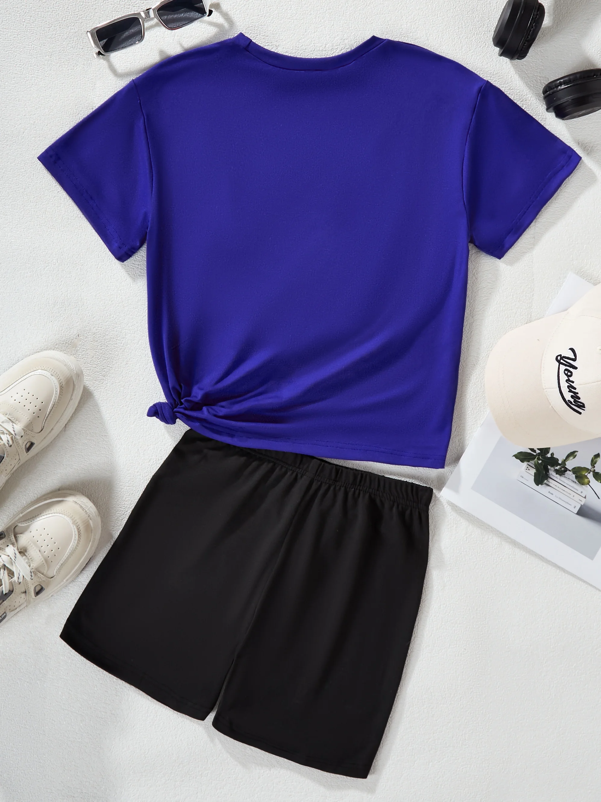Summer Toddler Girls Clothing Sets Sweat Short Sleeve Flutter Baby...