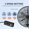 VEVOR Wall-Mount Misting Fan, 3-speed High Velocity Max. 7000 CFM, Waterproof Oscillating Industrial Wall Fan 3