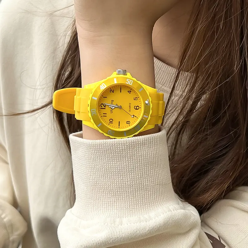 Women Men Candy Color Couple Watch Luxury Silicone Digital Quartz Sport Watches Electronic Clock Wristwatch Girls Clock relogios 4