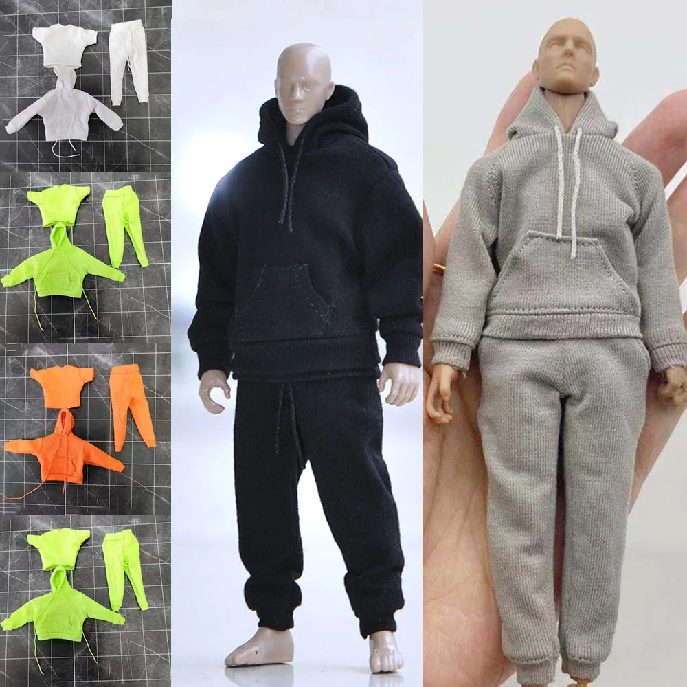 

In Stock 8 Colors 1/12 Scale Fashion Hoodies Casual Sport Pants Short Sleeves t Shirt for 6 inches TM01A Action Figure Doll