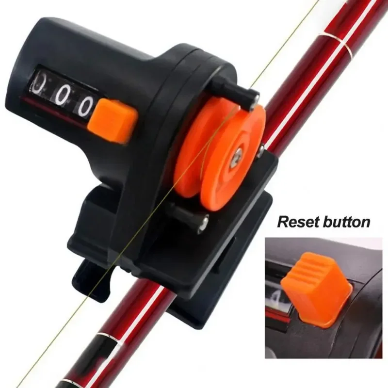 1pc 0-999M 6cm Digital Fishing Line Depth Finder Counter Display Fishing Tool Tackle Length Gauge Counter Equipment Tool