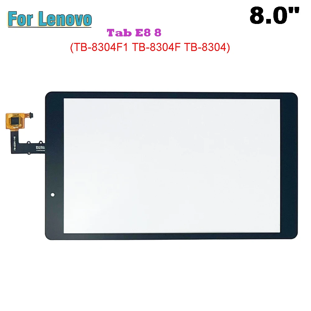 

New For Lenovo Tab E8 8 8.0" TB-8304F1 TB-8304F TB-8304 Touch Screen + OCA LCD Front Glass Panel Replacement