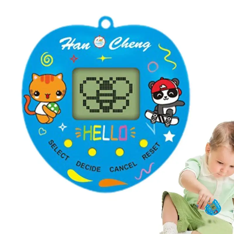 

Electronic Pet Game Machine 168 Pets Electronic Pet Toy Keyring Retro Handheld Game Machine Nostalgic Keychain Game For Boys