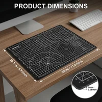 A4 Cutting Pad PVC Table Pad Leather Process Anti Cutting Double-Sided Carving Student DIY Process Self-Healing Pad 30cm×22.7cmx 3