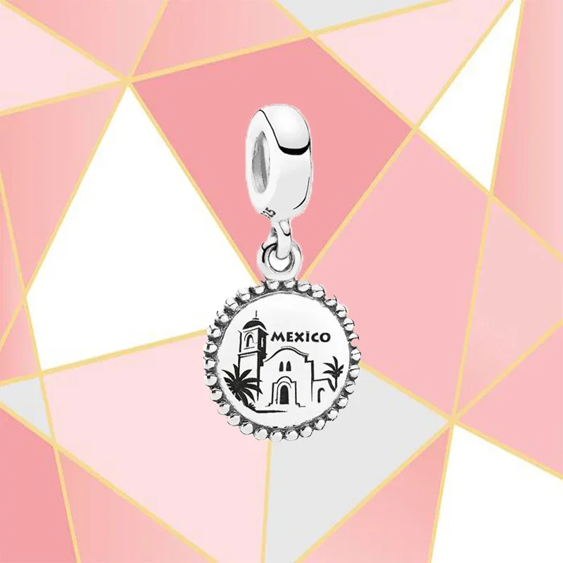 

Мексиканский кулон из серебра S925 пробы, подвеска для путешествий, отпуска, сделай сам, универсальный и изысканный праздничный подарок, бесплатная доставка