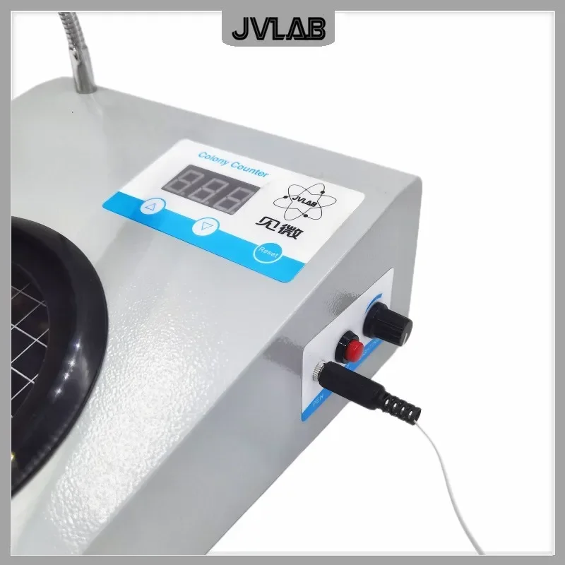 Colony Counter J-3 Digital Display Semi-Automatic Bacterial Testing Equipment Counting Pool Diam. 155 mm Count Range 0-9999 Pcs