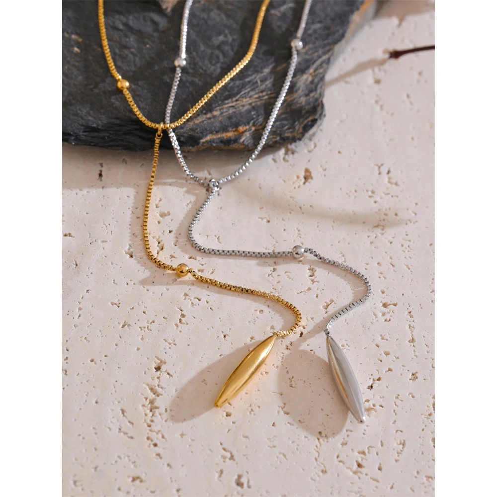 Yhpup Waterproof Stainless Steel Pendant Necklace