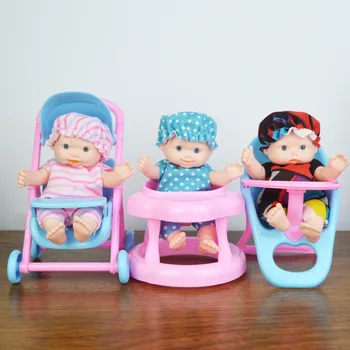 4 Inches Kawaii Cute Baby Doll Bebe Reborn Educational Toys for Kids Dollhouse Multi Joints Dolls 1