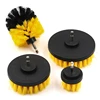 Electric Drill Brush Kit Round Plastic Scrubber Brushes Auto Tires Cleaning Tools for Bathroom Surfaces Floor Grout Tile 4