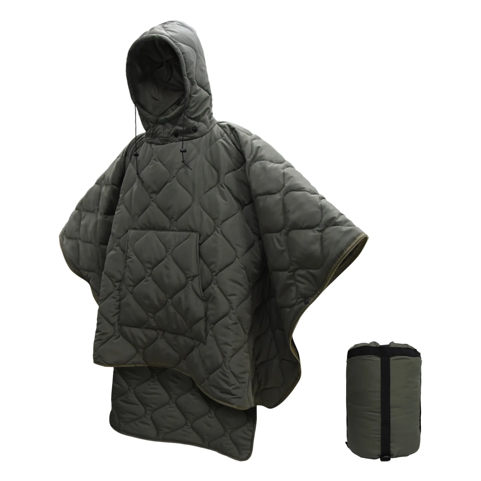 Outdoor Camping Cotton Sleeping Bag Camo Wearable Cape Hike Equipment Adult Warm Portable Quilt Cold Weather Survival Multitool