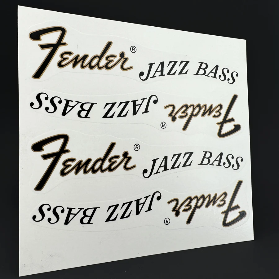 Waterslide Guitar Decal Sticker 4 Sets for Jazz Bass