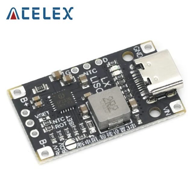 2S 3S Type-C USB BMS 15 Вт 8,4 В 12,6 В 1,5 А Модуль повышения зарядки литиевой батареи со сбалансированной поддержкой Быстрая зарядка с индикатором 1