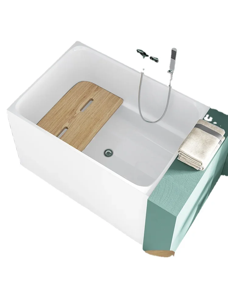 Bathtub Small Unit Independent Mini Japanese Small Deepening Bath Acrylic Adult Home Sitting Bathtub