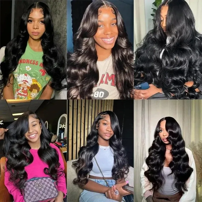 30 38 Inch 13x6 HD Lace Front Body Wave Wigs Human Hair 100% Waves 13x4 Transparent Lace Frontal Wig For Women