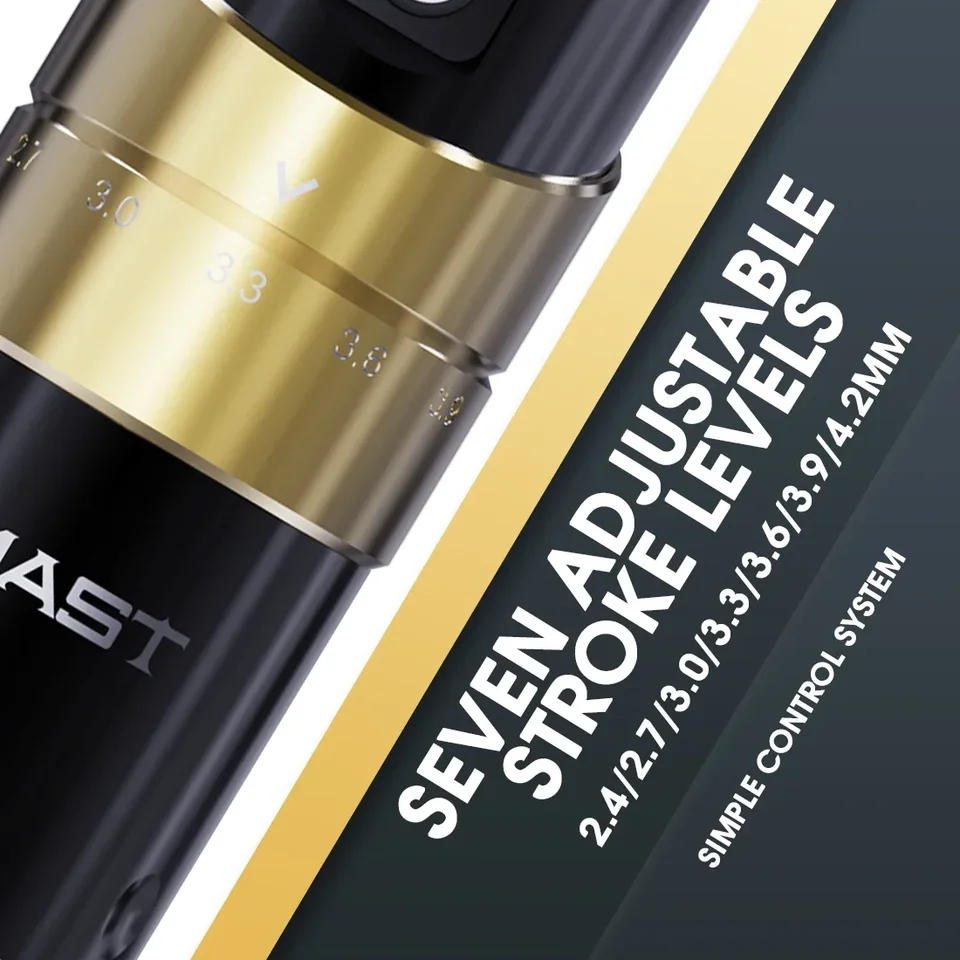 Mast Tattoo Flip3 Wireless Tattoo Machine Gun Pen 2.4-4.2mm 2