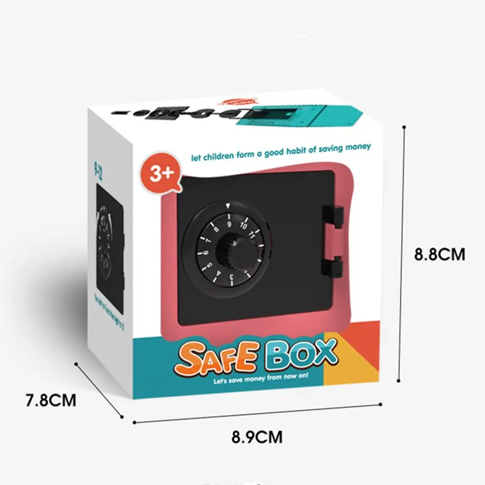 Retro ATM Rotating Password Bank Money Box Cash Coins Saving Box ATM Bank Safe Automatic Deposit Banknote Christmas Gift
