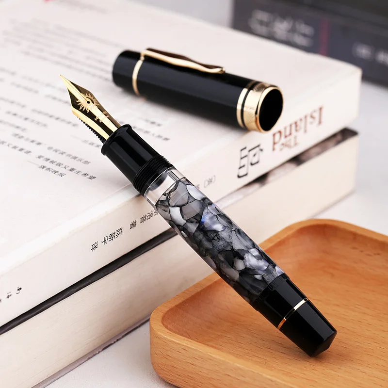 MAJOHN Final Craftsman P139 Expedition Fever Class Full Copper Piston Pen Large 8 Size 40 Pen Tip Hard Rubber Tongue