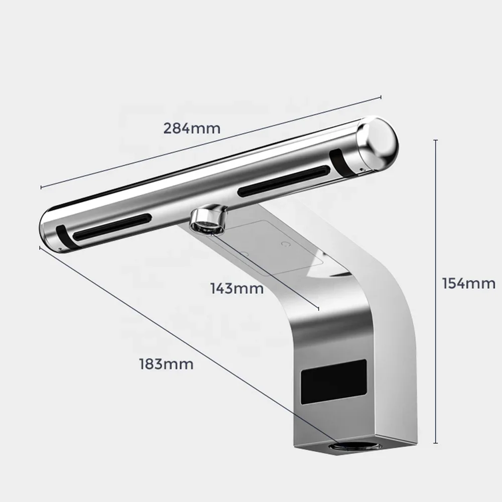 Air tap hand dryer 2 in 1 automatic brass high speed jet hand dryers commercial for toilet with HEPA filter A3871
