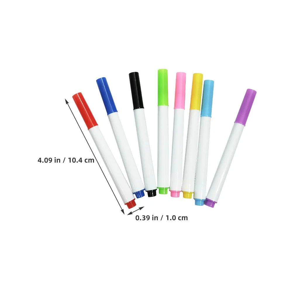 16Pcs 파인 팁 화이트보드 마커 다채로운 드로잉 아트 용품을 위한 세척 가능한 건식 지우기 펜 지울 수 있는 쓰기 도구