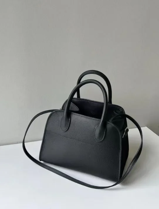 Women's Senior Margaux 15 Large Capacity Handbag Fashion Luxury Designer Genuine Leather Handbag Commuter Tote Bag Women's Bag