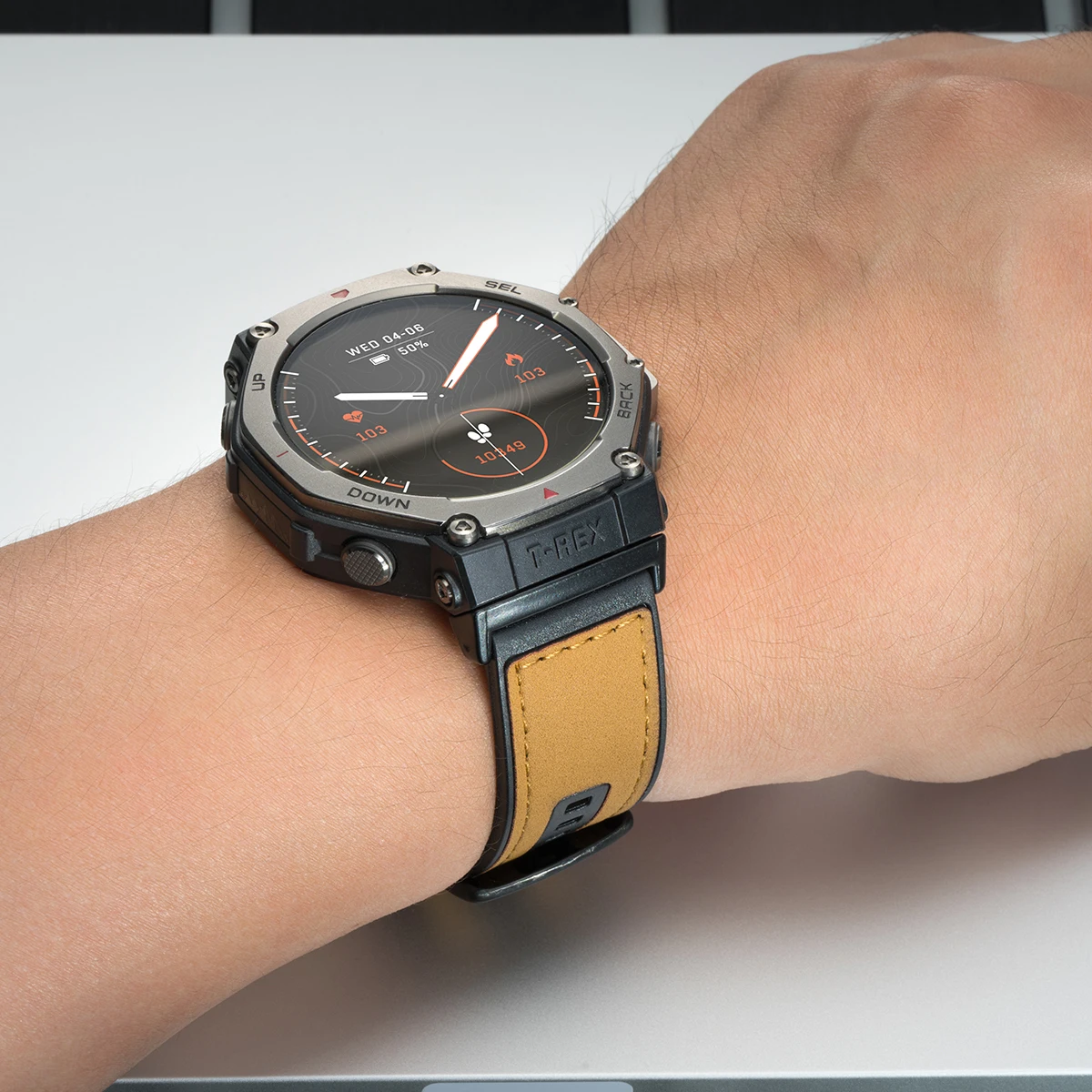 Elegant Leather Silicone Strap: Stylish Bracelet Band Loop