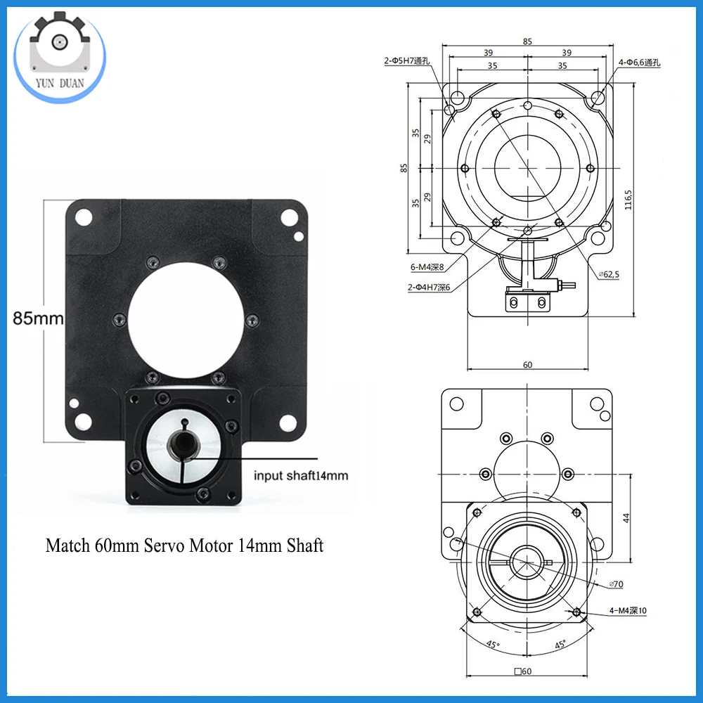 High Precision Hollow Rotating Platform Ratio 5 ,eplace Cam indexer/ DD motor 4 Axis/ 5 Axis/ R Axis for Cutting Tables CNC