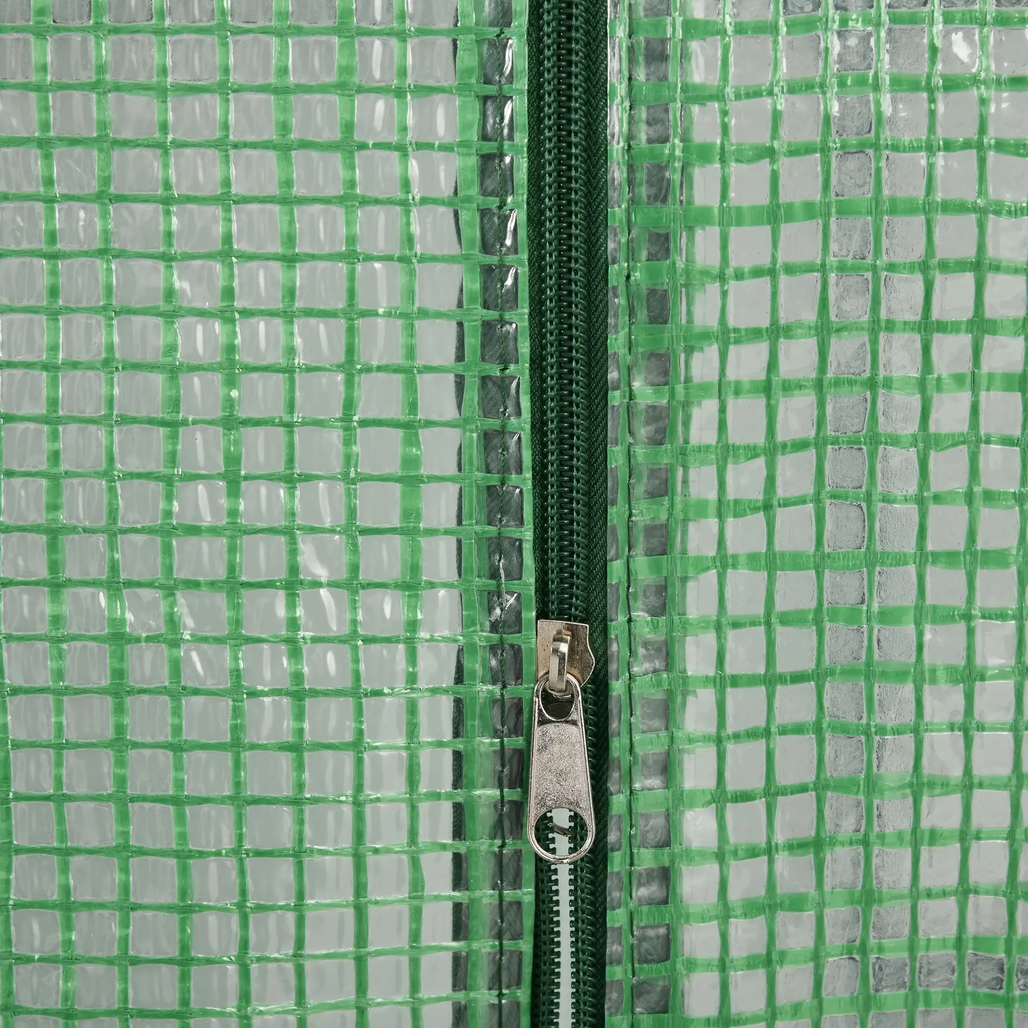 Begehbares Gewächshaus mit 8 Regalen für Tomaten, aus Stahl und PE-Kunststoff, mit Tür für optimale Pflege. – Detail 8